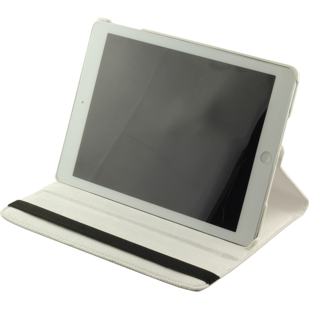 Etui cuir iPad 9.7"- Premium Flip 360 - Blanc