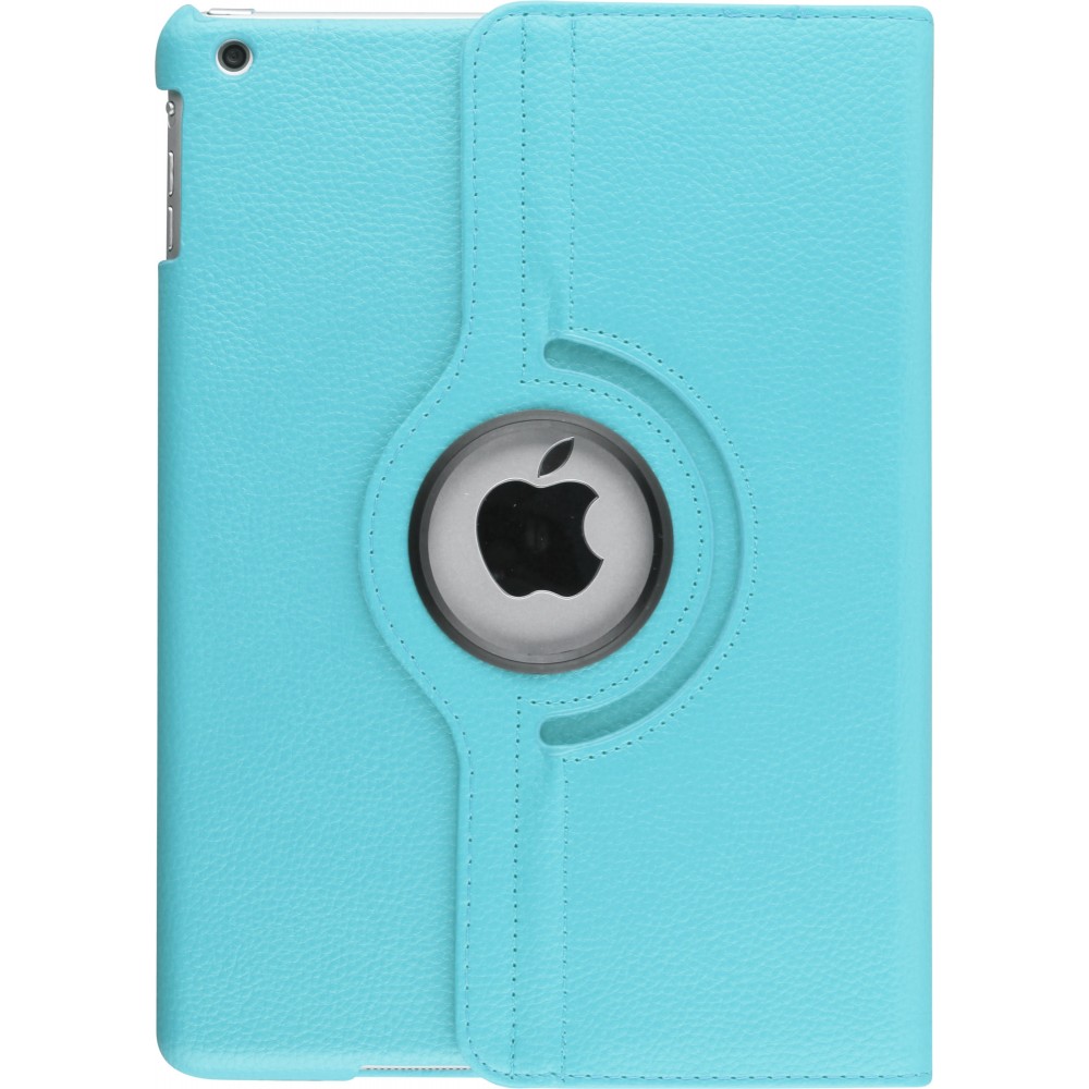 Etui cuir iPad 9.7"- Premium Flip 360 - Bleu clair