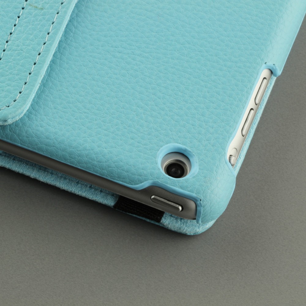 Etui cuir iPad mini / mini 2 / mini 3 - Premium Flip 360 - Bleu clair