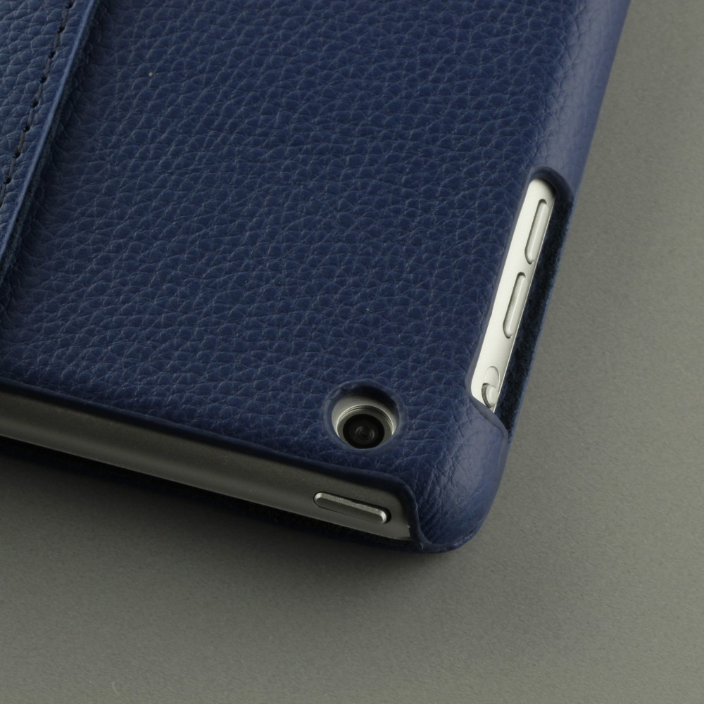 Etui cuir iPad mini / mini 2 / mini 3 - Premium Flip 360 - Bleu foncé