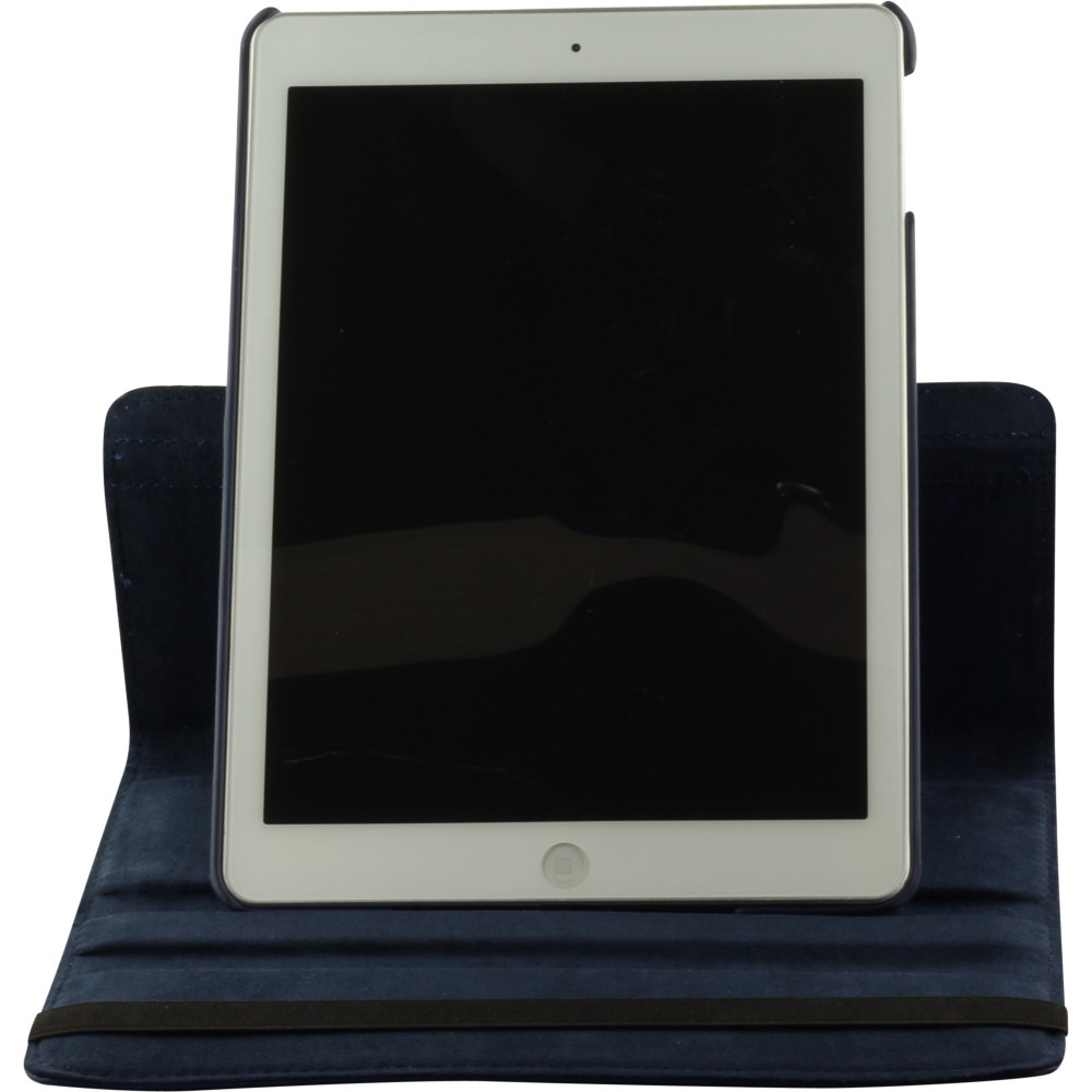 Etui cuir iPad 10.2" - Premium Flip 360 - Bleu foncé