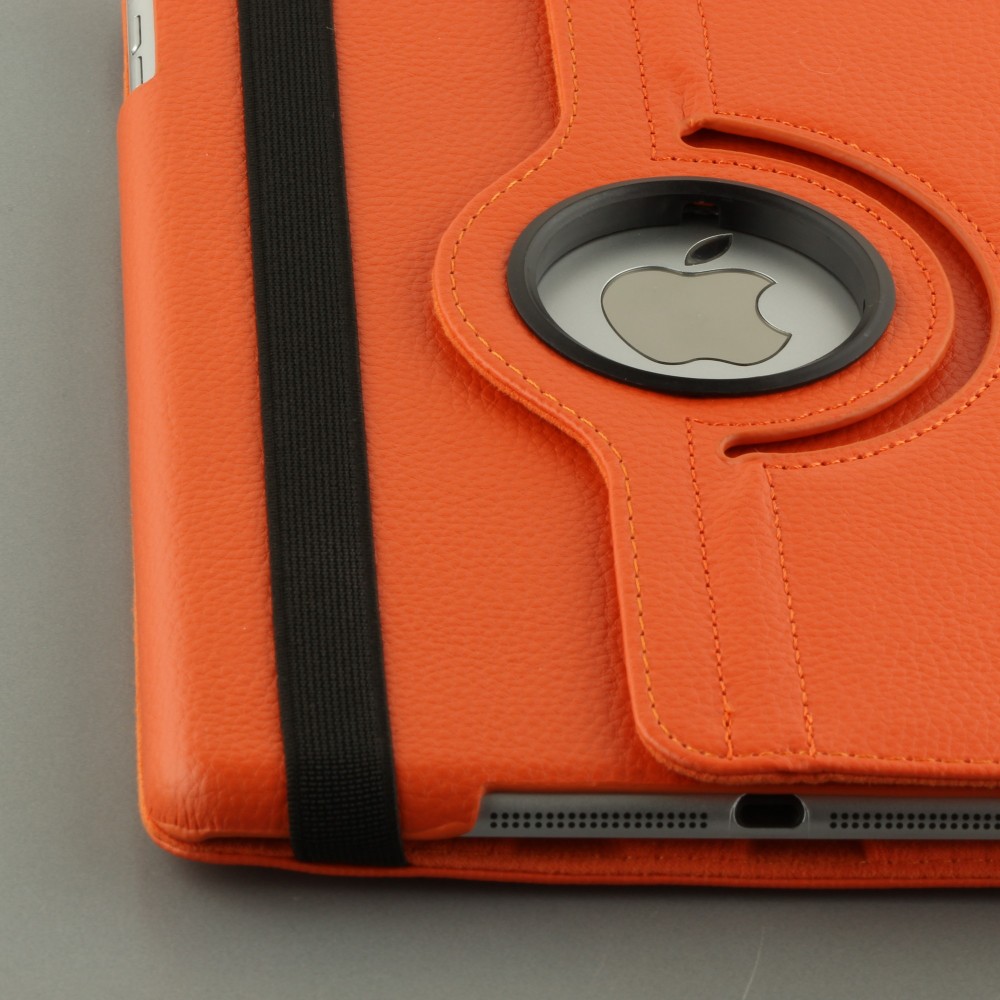 Etui cuir iPad 9.7" - Premium Flip 360 - Orange