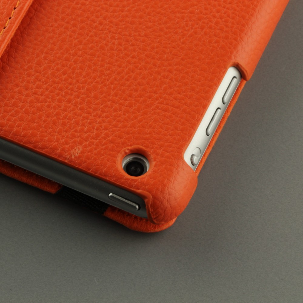 Etui cuir iPad 10.2" - Premium Flip 360 - Orange