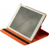 Etui cuir iPad 9.7" - Premium Flip 360 - Orange