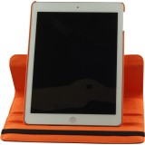 Etui cuir iPad 9.7" - Premium Flip 360 - Orange