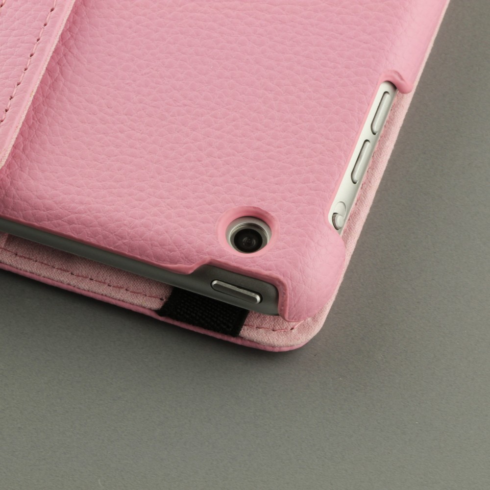 Etui cuir iPad mini / mini 2 / mini 3 - Premium Flip 360 - Rose clair