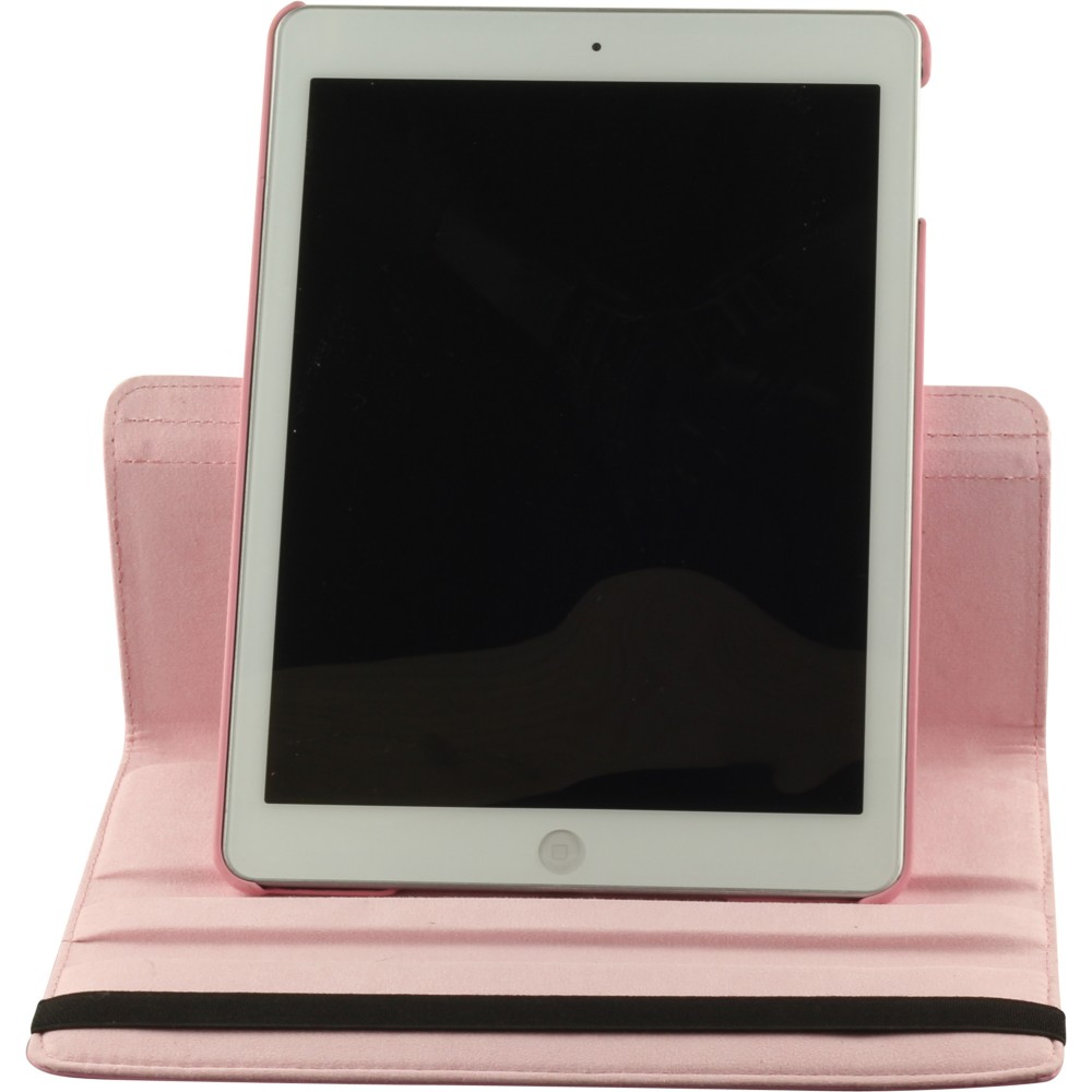 Etui cuir iPad 9.7" - Premium Flip 360 - Rose clair