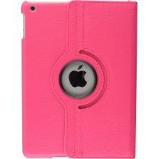 Etui cuir iPad 9.7" - Premium Flip 360 - Rose foncé