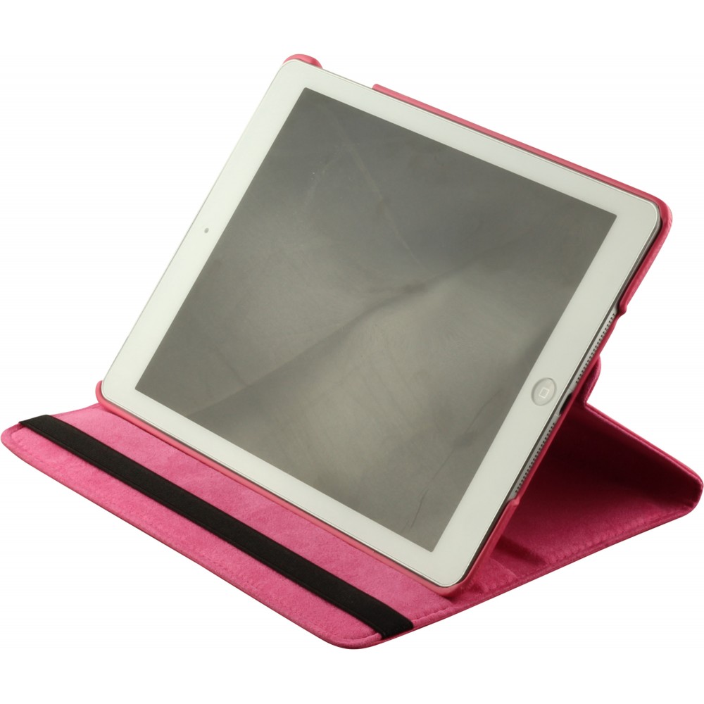 Etui cuir iPad 10.2" - Premium Flip 360 - Rose foncé