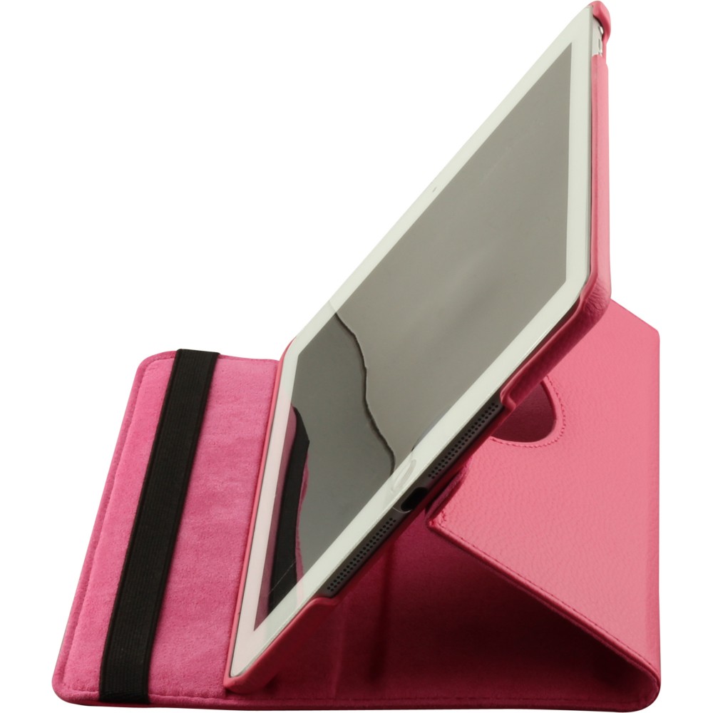 Etui cuir iPad 10.2" - Premium Flip 360 - Rose foncé