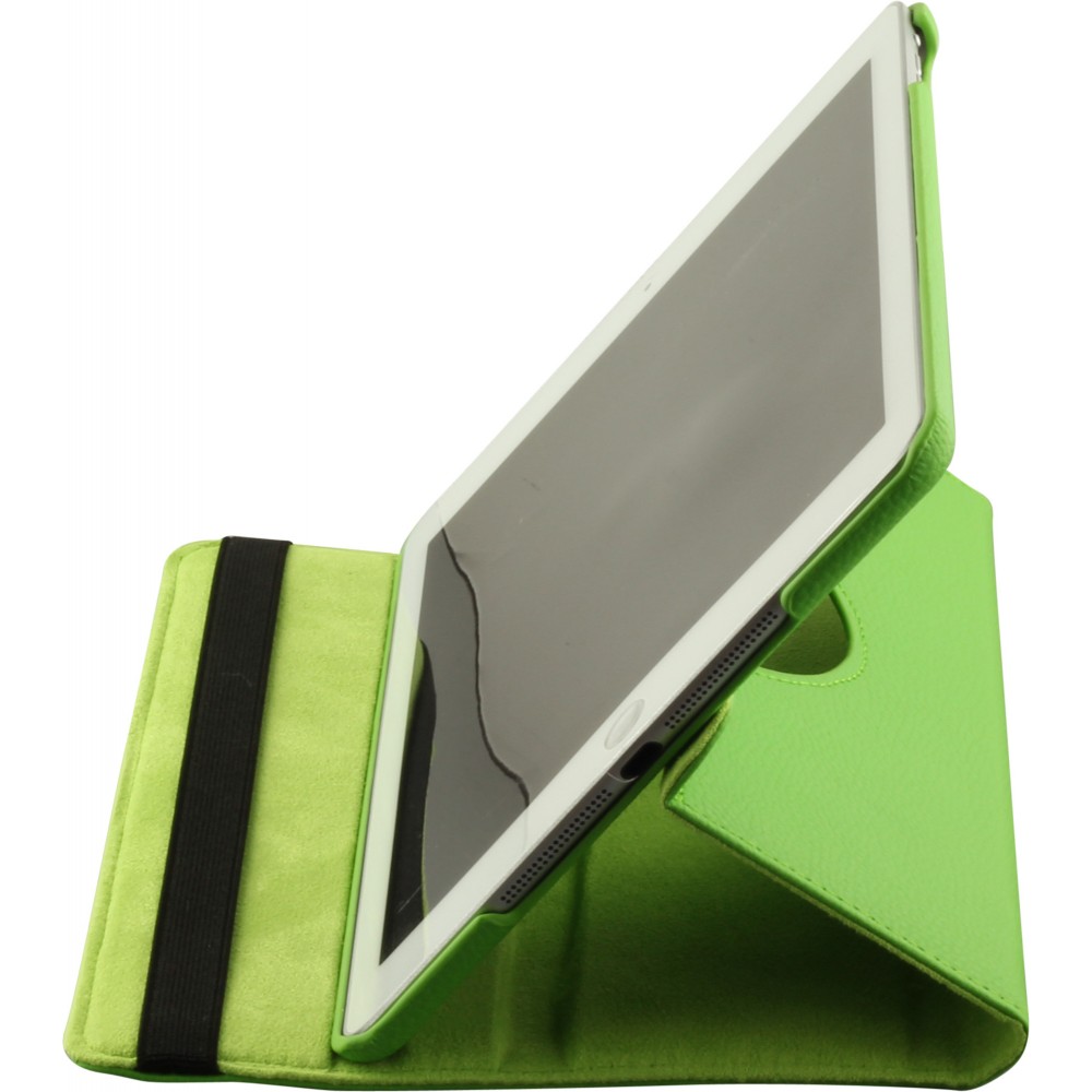 Etui cuir iPad 9.7" - Premium Flip 360 - Vert