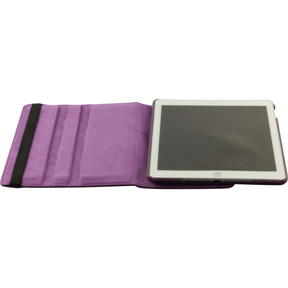 Etui cuir iPad 9.7" - Premium Flip 360 - Violet