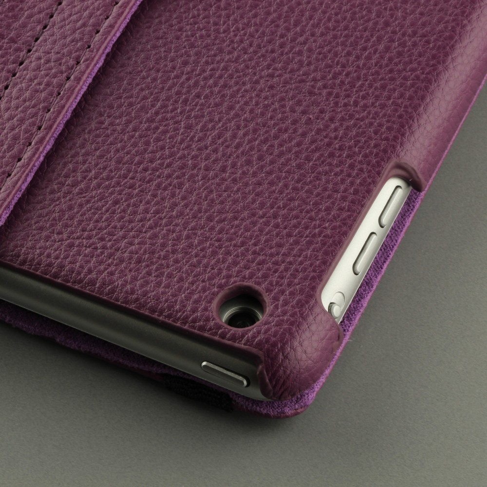 Etui cuir iPad 9.7" - Premium Flip 360 - Violet