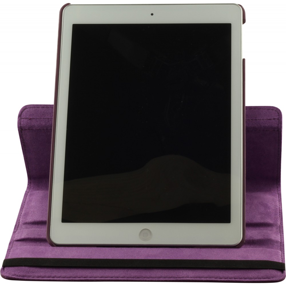 Etui cuir iPad 9.7" - Premium Flip 360 - Violet