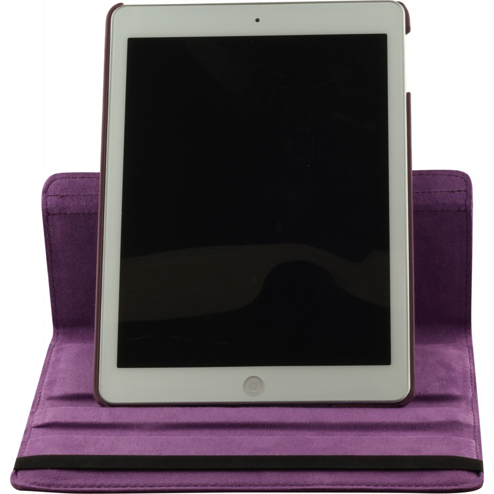 Etui cuir iPad 9.7" - Premium Flip 360 - Violet