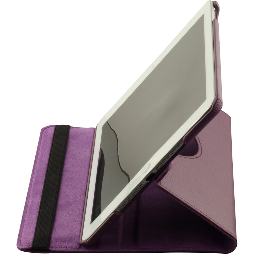 Etui cuir iPad 9.7" - Premium Flip 360 - Violet