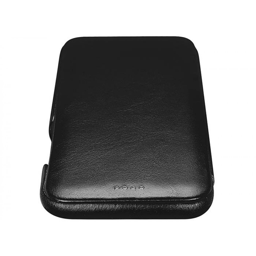 Etui cuir iPhone 11 Pro - ICARER avec rabat - Noir