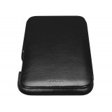 Etui cuir iPhone 11 - ICARER avec rabat - Noir