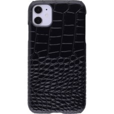 Etui cuir iPhone X / Xs - Luxury Crocodile - Noir