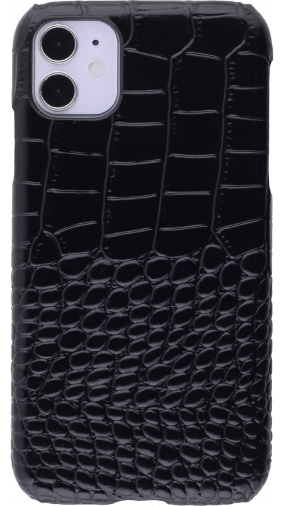 Hülle iPhone 11 - Luxury Crocodile - Schwarz