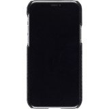 Etui cuir iPhone 11 - Luxury Crocodile - Noir