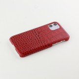 Hülle iPhone 11 - Luxury Crocodile - Rot