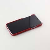 Etui cuir iPhone 11 - Luxury Crocodile - Rouge