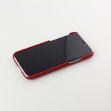 Etui cuir iPhone 11 Pro Max - Luxury Crocodile - Rouge