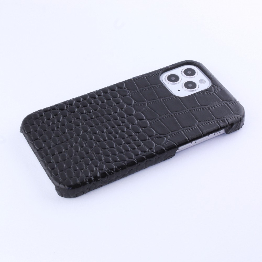 Hülle iPhone 12 Pro Max - Luxury Crocodile - Schwarz