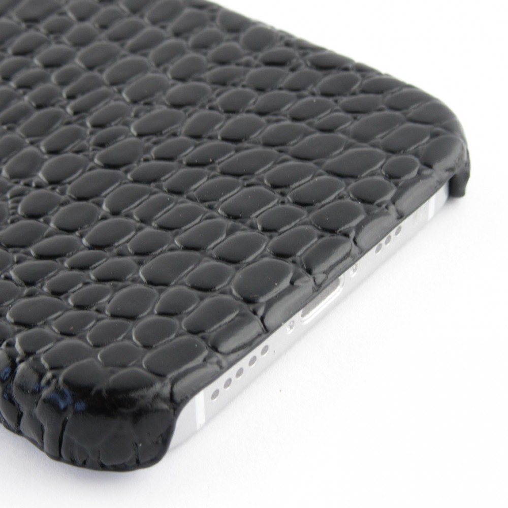 Hülle iPhone 12 Pro Max - Luxury Crocodile - Schwarz