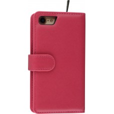 Etui cuir iPhone 7 / 8 / SE (2020, 2022) - Flip Money - Rose foncé