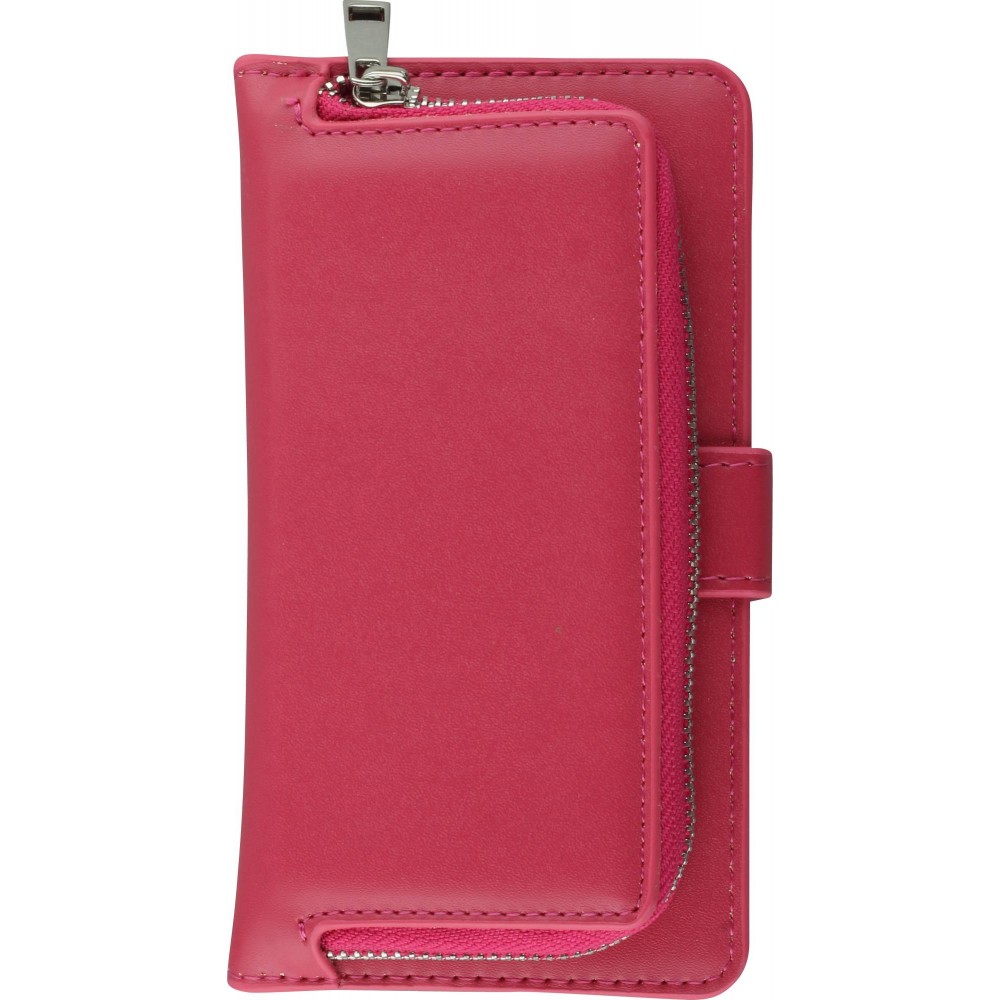 Etui cuir iPhone 7 / 8 / SE (2020, 2022) - Flip Money - Rose foncé