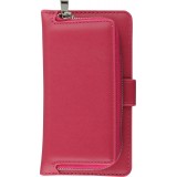 Etui cuir iPhone 7 / 8 / SE (2020, 2022) - Flip Money - Rose foncé