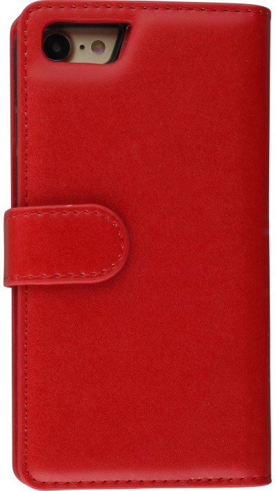 Etui cuir iPhone 7 / 8 / SE (2020, 2022) - Flip Money - Rouge