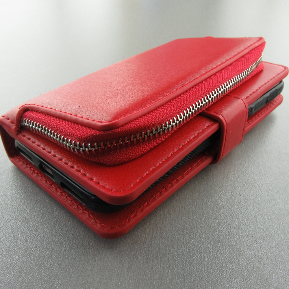 Etui cuir iPhone 7 / 8 / SE (2020, 2022) - Flip Money - Rouge