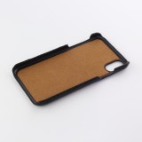 Etui cuir iPhone XR - Luxury Crocodile - Noir