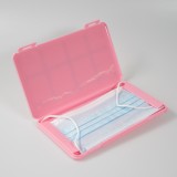 Mundschutzmasken Etui - Box für Aufbewahrung von bis zu 10 Schutzmasken - Rosa