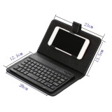 Étui universel pour smartphone avec clavier Bluetooth amovible - Blanc