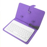 Universelle Smartphone Hülle mit abnehmbarer Bluetooth-Tastatur - Violett