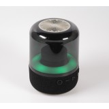 F10 Wireless Bluetooth Color Glas Lautsprecher Dual TWS BT5.0 LED Ambiente Beleuchtung - Transparent