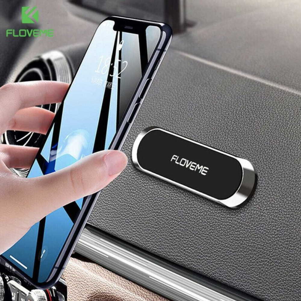 FLOVEME Magnetischer universal Smartphone Halter Für Auto / Kühlschrank / Wand - Silber
