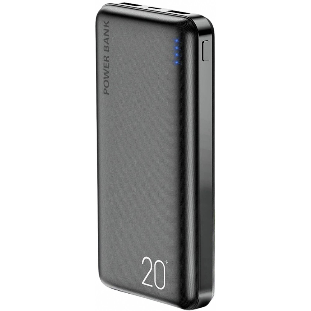 Floveme externe Batterie 20000mAh Power Bank doppel USB 2.1A - Schwarz