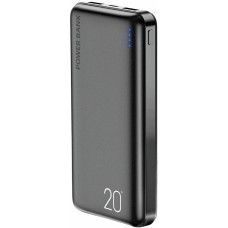 Floveme externe Batterie 20000mAh Power Bank doppel USB 2.1A - Schwarz