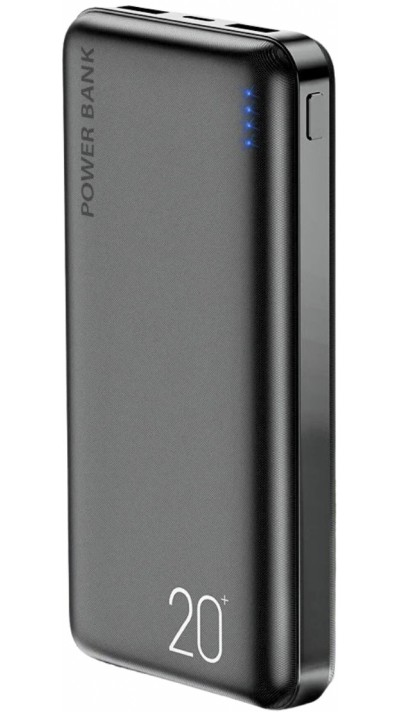 Floveme batterie externe 20000mAh Power Bank double USB 2.1A - Noir