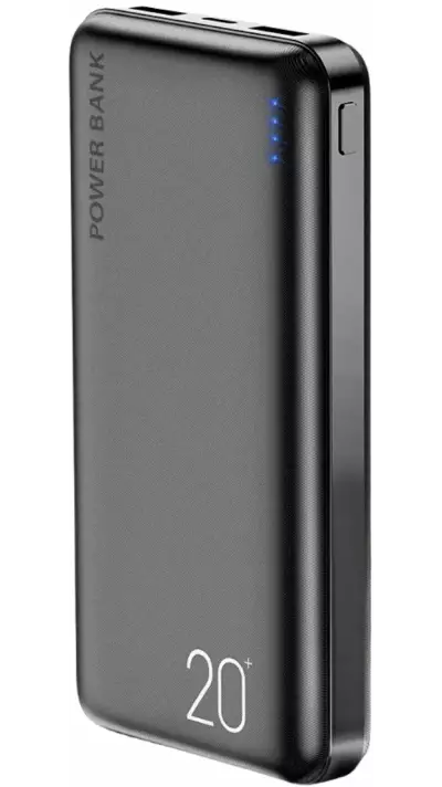 Floveme batterie externe 20000mAh Power Bank double USB 2.1A - Noir