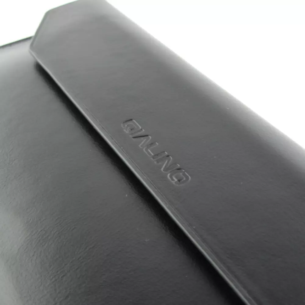 Qialino enveloppe cuir véritable - Noir