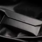 Qialino enveloppe cuir véritable - Noir