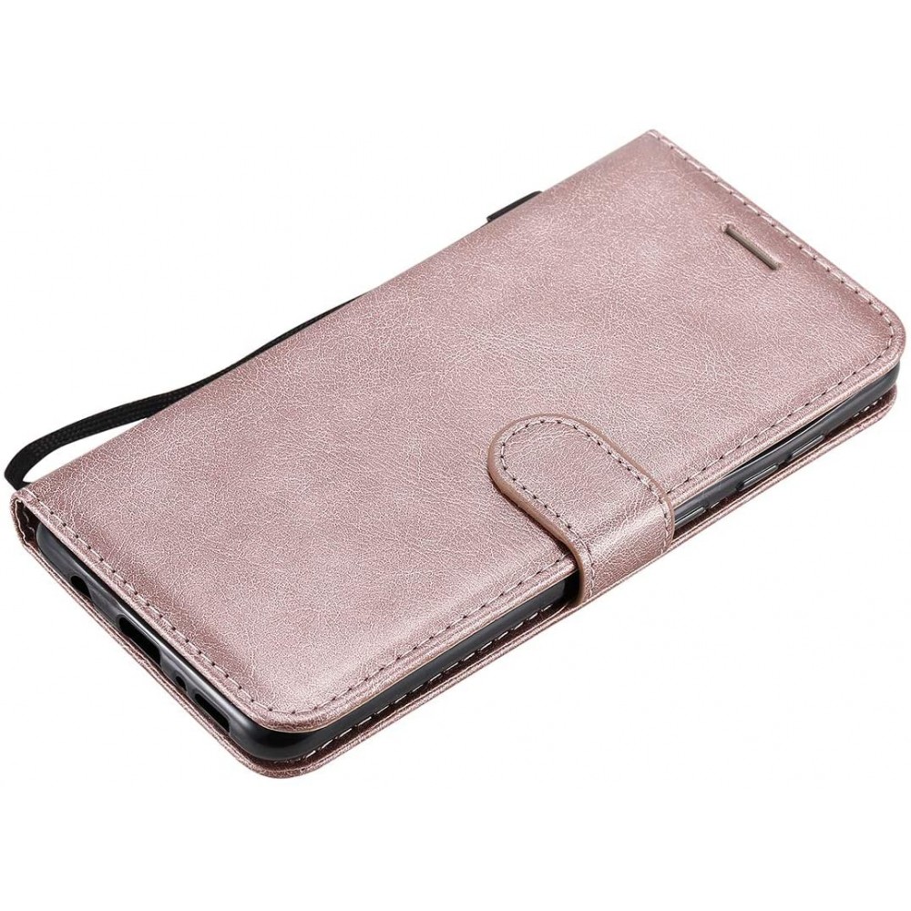 Case Hülle Samsung Galaxy A32 - Premium Flip - Rosa - Gold