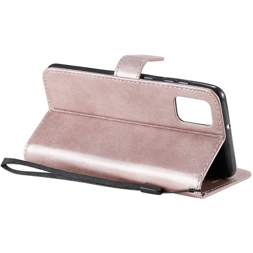 Case Hülle Samsung Galaxy A32 - Premium Flip - Rosa - Gold