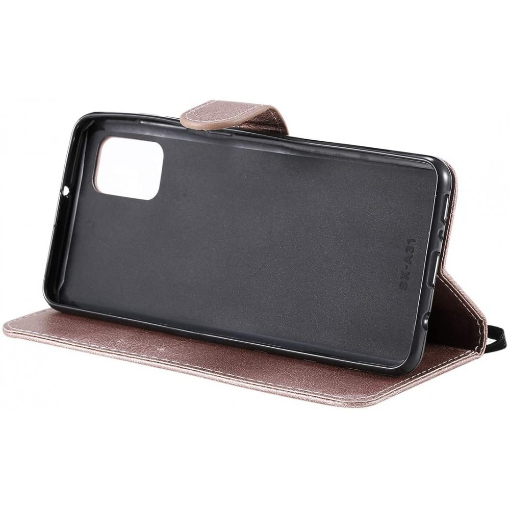 Case Hülle Samsung Galaxy A32 - Premium Flip - Rosa - Gold